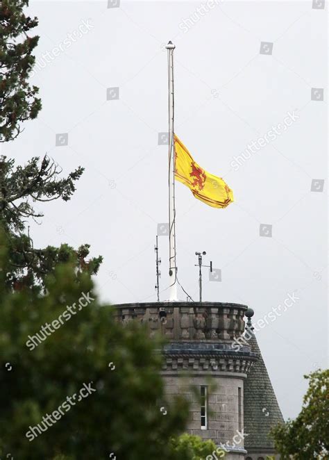 Royal Standard Scotland Flag Seen Flying Editorial Stock Photo - Stock ...