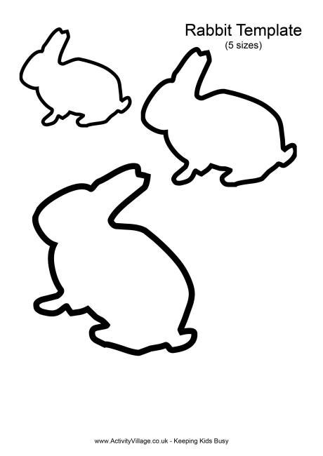 Rabbit Template Clipart Best