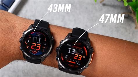 Garmin Fenix 8 43mm Vs 47mm Size Comparison On Wrist Youtube