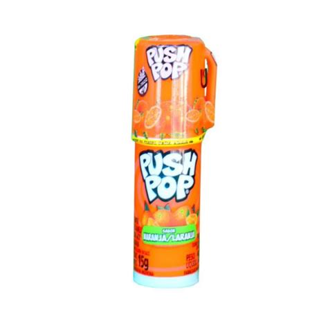 Caramelo Push Pop Sabor Naranja Biomercado Sin Gluten