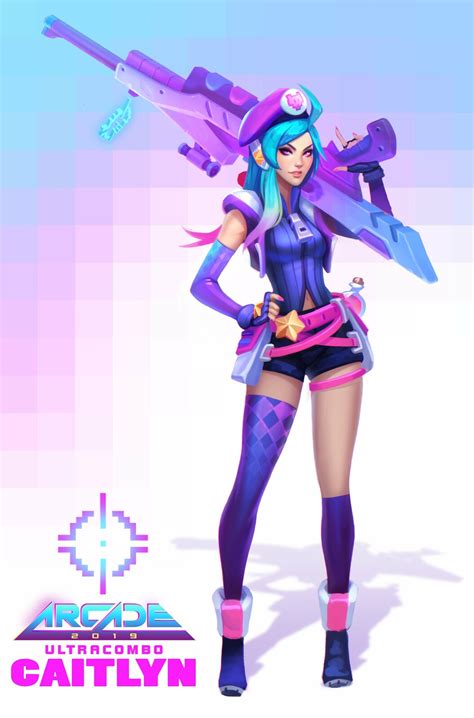 [Alex] Arcade Caitlyn | League of Legends Minecraft Skin