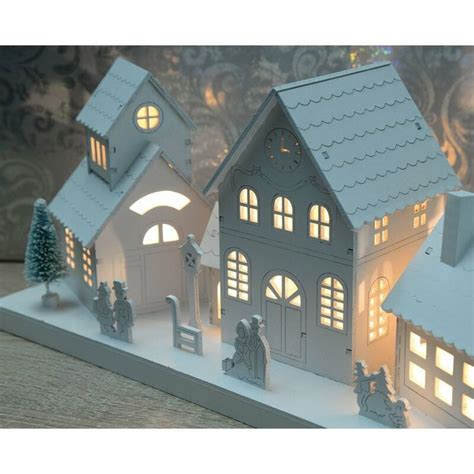 The Seasonal Aisle Scene Illuminated 10 Lighting Christmas Village