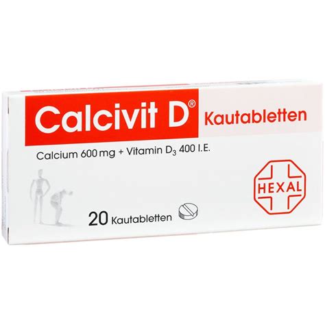 Calcivit D Kautabletten 600 Mg 400 I E 20 St Shop Apotheke