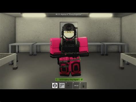 Roblox SCP M T F Alpha 4 Pony Express Operator Avatar Build Remake