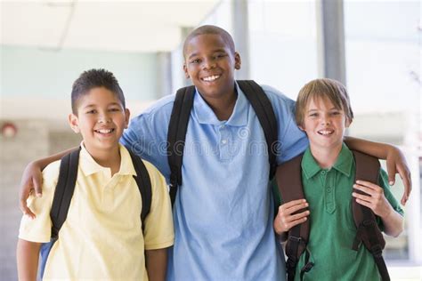 Group Of Elementary School Friends Stock Photo - Image: 4999700