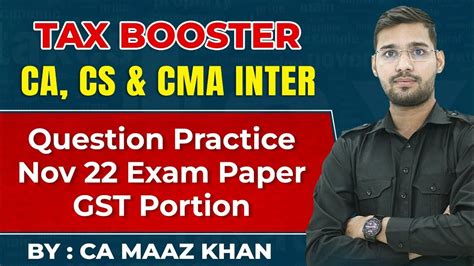 Question Practice Nov Exam Paper Gst Portion Tax Booster Revision