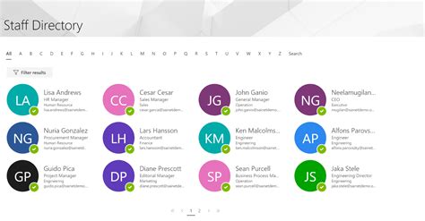 Staff Directory | Artificial Intelligence, Office 365, SharePoint ...