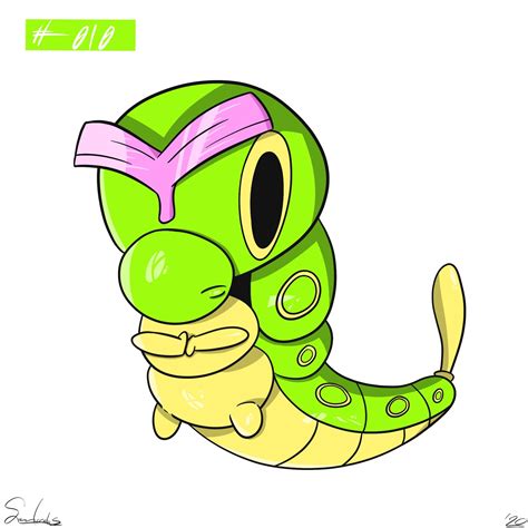 Artstation Caterpie Line 010 012