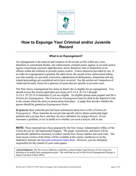 How To Expunge Your Criminal And Or Juvenile Record