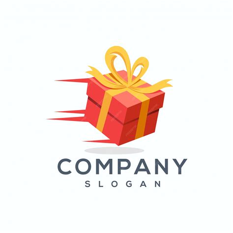 Premium Vector | Gift logo design vector illustrator