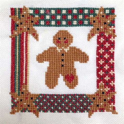 Gingerbread Man Cross Stitch Kit Etsy