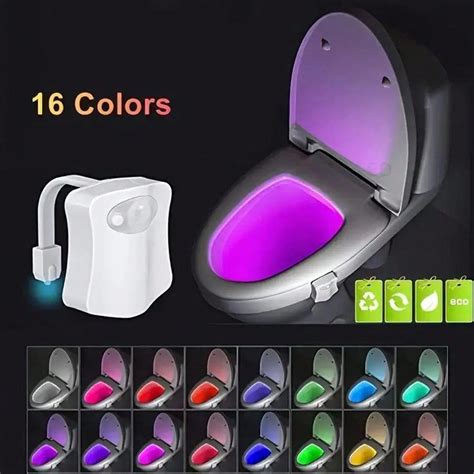 Pc Led Toilet Induction Light With Colors Human Body Sensor