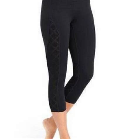 Athleta Pants Jumpsuits Athleta Black High Rise Lace Chaturanga