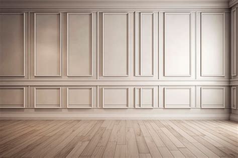 Premium AI Image | A traditional white wood panel wall the internal ...