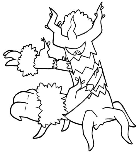 Trevenant Pokemon Coloring Page