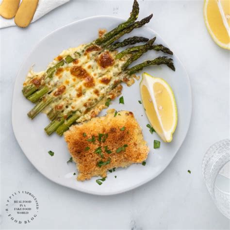 Easy Baked Cod With Parmesan Breadcrumb Topping Happily Unprocessed