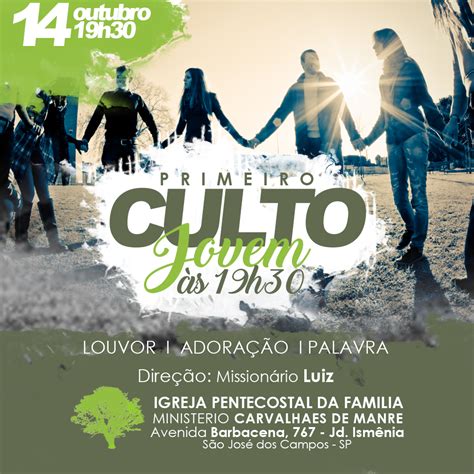 Cartaz Primeiro Culto Jovem