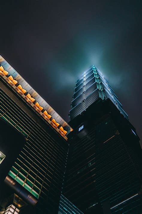 1179x2556px 1080p Free Download Night Architecture Skyscraper