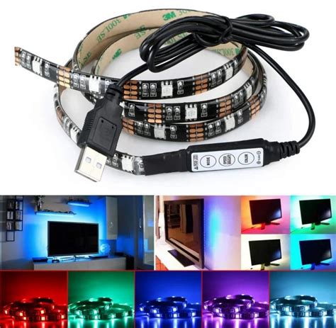 Seven Neon Rgb Usb Ta My Led O Wietlenie T A Do Tv Zestaw Nadaje