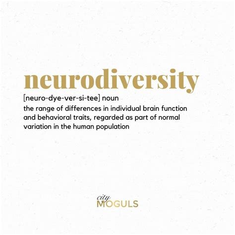 Have You Heard The Term Neurodiversity In A Nut Shell It Means That There Is No Such Thing As