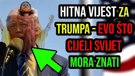 Vijesti dana HITNA VIJEST ZA TRUMPA Evo što CIJELI SVIJET MORA ZNATI