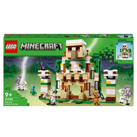 LEGO Minecraft 21250 The Iron Golem Fortress 2in1 Castle Playset ...