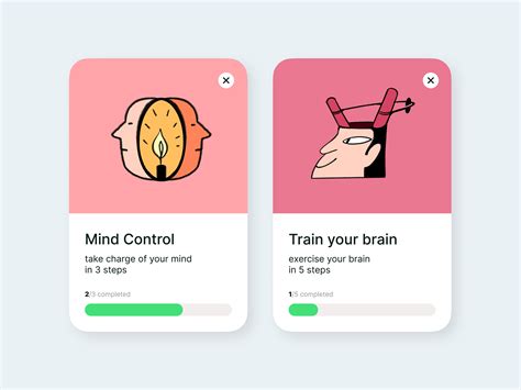 Mental activity cards by Obvious on Dribbble