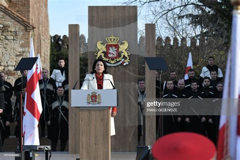 Georgias New President Salome Zurabishvili Attends Her Inauguration