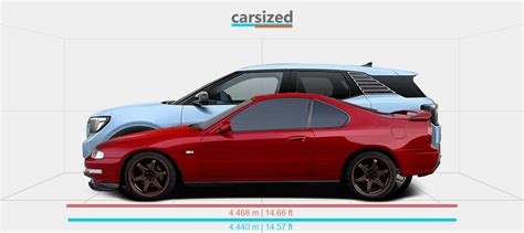 Dimensions Honda Prelude 1991 1997 Vs Ford Explorer EV 2024 Present