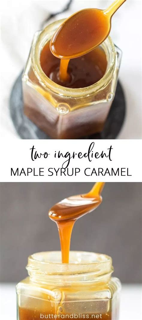 Homemade Maple Syrup Caramel Sauce Recipe Maple Syrup Recipes Syrup Recipe Homemade Maple