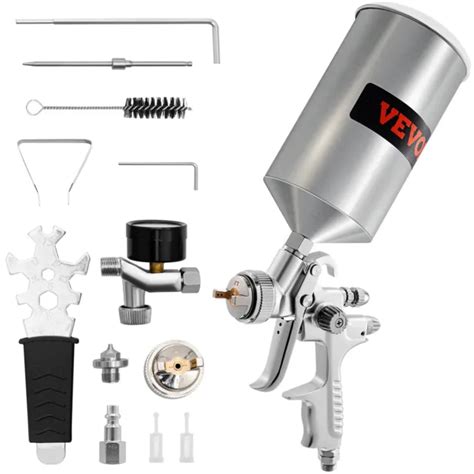 Vevor Hvlp Auto Paint Air Spray Gun Gravity Feed Car Primer 1 3 1 7mm Nozzle Eur 91 64 Picclick Fr