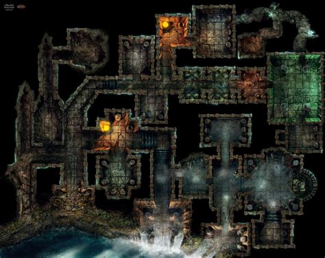 Artstation The Marble Sanctum Level 3 Antal Kéninger Rpg Maps