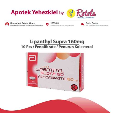 Jual LIPANTHYL SUPRA 160MG 1 STRIP 10 TABLET Shopee Indonesia