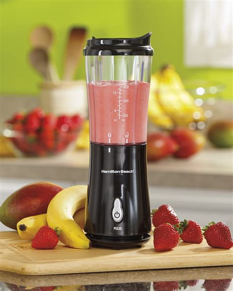 Hamilton Beach Personal Single Serve Blender With Travel Lid Black