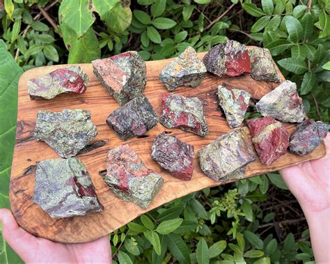 Large Rough Dragons Blood Jasper Natural Crystals Choose Size Aaa