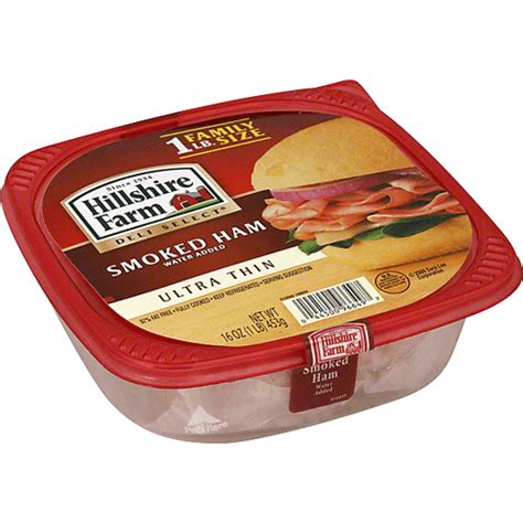 Hillshire Farm Ultra Thin Sliced Lunchmeat Smoked Ham 16 Oz Brats