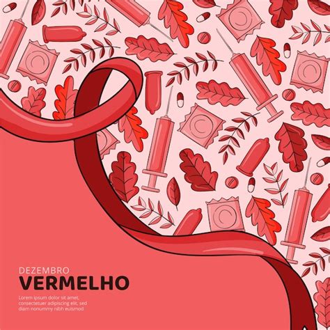 Ilustração de dezembro vermelho desenhada à mão Vetor Grátis