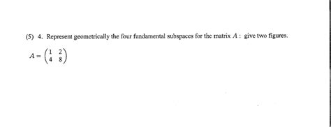 Solved 5 4 ﻿represent Geometrically The Four Fundamental