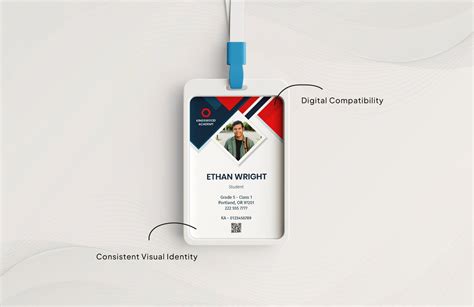 Badge Student ID card template in Word, PDF, Illustrator - Download ...