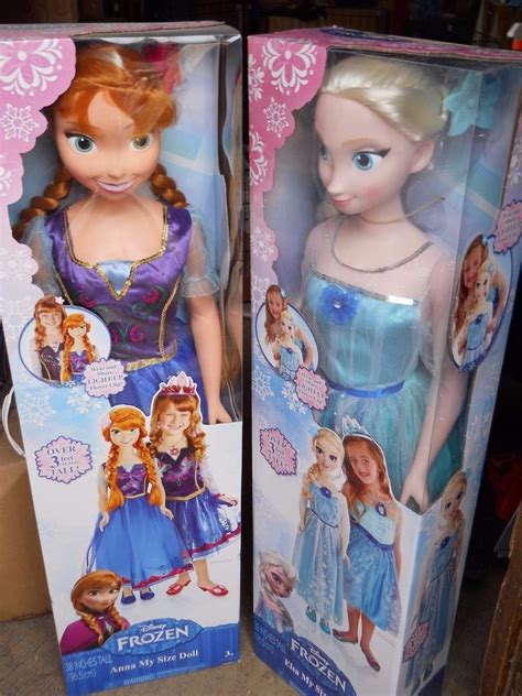 Princess Elsa And Anna My Size Life Size Doll 38 Tall Sealed New Box 1782527465