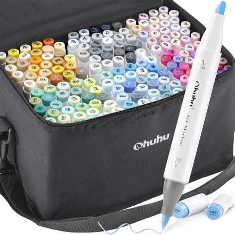 Buy Ohuhu Alcohol Brush Markers 168 Color Art Marker Set Double