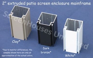 Aluminum Porch Screening Frame Details | Extruded Screen Wall Frame Details