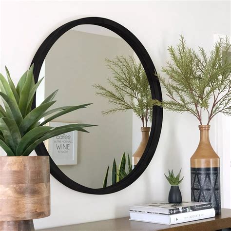 10+ Large Black Round Mirror - DECOOMO