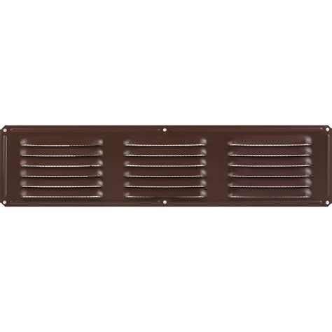 Air Vent 16 In X 4 In Brown Aluminum Under Eave Vent Hemlock Hardware