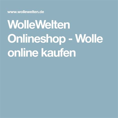 WolleWelten Onlineshop Wolle Online Kaufen Ios Messenger