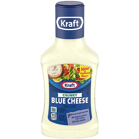 Kraft Chunky Blue Cheese Dressing 8 Fl Oz Bottle Blue Cheese Foodtown