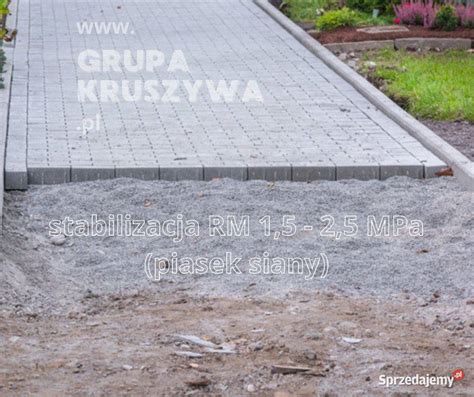 Stabilizacja Cementowa Rm Mpa Piasek Siany Pod Kostk Suchy Beton