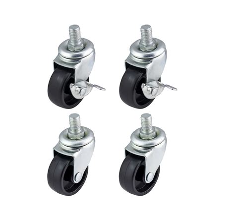 Qty X Mm Swivel Castors With Brakes Furniture Appliance