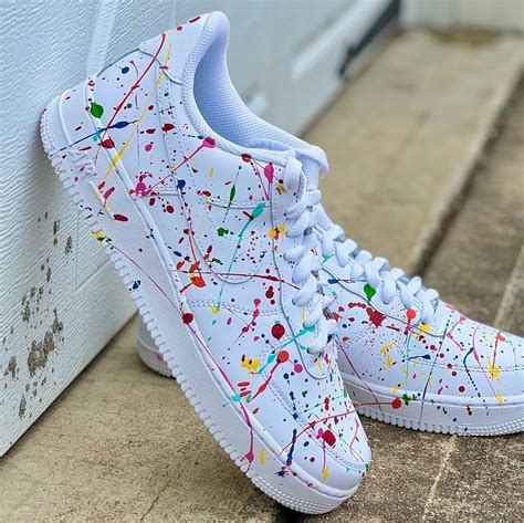 Customised Paint Splatter Air Force 1 Multicolour Paint Splatter