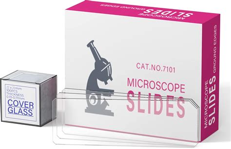 Single Depression Concave Vabiooth Rounded Edge Double Concavity Microscope Slides Kit 50 Pcs